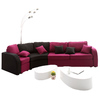 Canap&eacute; convertible 5-6  places prune et noir UP TO YOU