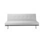 Canap&eacute; convertible blanc moderne 3 places polyur&eacute;thane Phoenix
