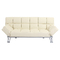 Canap&eacute; convertible cuir beige 3 places Manhattan