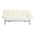 Canap&eacute; convertible cuir blanc 3 places Manhattan 