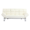Canap&eacute; convertible cuir blanc 3 places Manhattan 