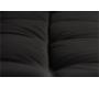 Canap&eacute; convertible cuir noir 3 places Manhattan