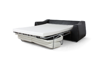 Canap&eacute; convertible design 2-3 places DORMIRO presto blanc et noir DAKOTA