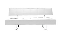 Canap&eacute; convertible design blanc BROADWAY