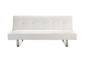 Canap&eacute; convertible design blanc CHARLESTON