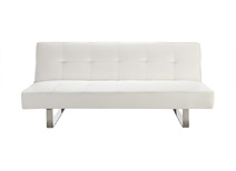 Canap&eacute; convertible design blanc CHARLESTON