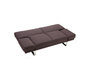 Canap&eacute; convertible design brun ATLANTA