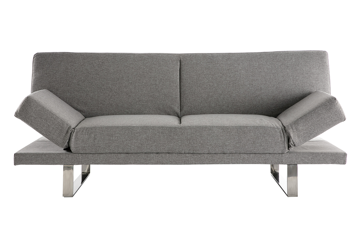 Canap&eacute; convertible design gris ATLANTA