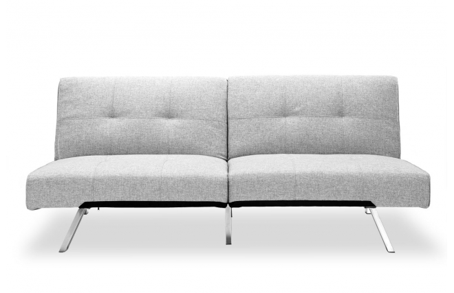 Canap&eacute; convertible design gris HUDSON