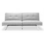 Canap&eacute; convertible design gris HUDSON