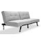 Canap&eacute; convertible design gris HUDSON