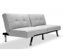 Canap&eacute; convertible design gris HUDSON