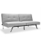 Canap&eacute; convertible design gris HUDSON