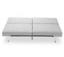 Canap&eacute; convertible design gris HUDSON