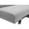 Canap&eacute; convertible design gris HUDSON