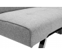 Canap&eacute; convertible design gris HUDSON
