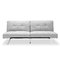 Canap&eacute; convertible design gris HUDSON