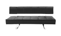 Canap&eacute; convertible design noir BROADWAY