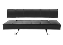 Canap&eacute; convertible design noir BROADWAY