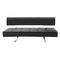 Canap&eacute; convertible design noir BROADWAY