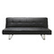 Canap&eacute; convertible design noir CHARLESTON