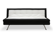Canap&eacute; convertible design noir et blanc TRIBECA