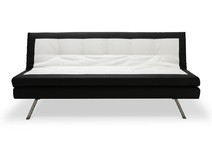 Canap&eacute; convertible design noir et blanc TRIBECA