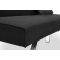 Canap&eacute; convertible design noir HUDSON