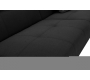 Canap&eacute; convertible design noir HUDSON
