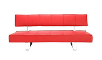 Canap&eacute; convertible design rouge BROADWAY