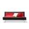 Canap&eacute; convertible design rouge et noir TRIBECA