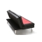 Canap&eacute; convertible design rouge et noir TRIBECA
