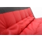 Canap&eacute; convertible design rouge et noir TRIBECA