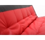 Canap&eacute; convertible design rouge et noir TRIBECA