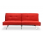 Canap&eacute; convertible design rouge HUDSON