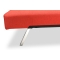 Canap&eacute; convertible design rouge HUDSON
