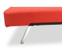 Canap&eacute; convertible design rouge HUDSON