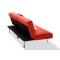 Canap&eacute; convertible design rouge HUDSON