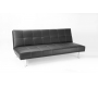 Canap&eacute; convertible noir moderne 3 places Phoenix