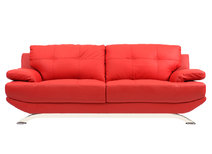 Canap&eacute; cuir design rouge 2 places BUFFALO