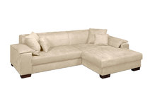 Canap&eacute; d'angle convertible  (angle droit) beige BOLLYWOOD