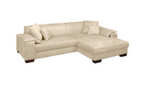 Canap&eacute; d'angle convertible 3 places (angle droit) beige BOLLYWOOD