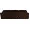 Canap&eacute; d'angle convertible 4 - 5 places en coton couleur chocolat et framboise