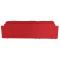 Canap&eacute; d'angle convertible 4 &agrave; 5 places en coton couleur rouge