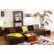 Canap&eacute; d'angle convertible chocolat tissu microfibre Houston