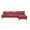 Canap&eacute; d'angle convertible rouge polyur&eacute;thane Houston