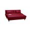 Canap&eacute; d'angle convertible rouge polyur&eacute;thane Houston