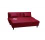 Canap&eacute; d'angle convertible rouge polyur&eacute;thane Houston