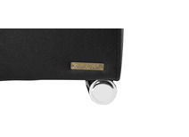 Canap&eacute; d'angle cuir design noir (angle droit) FLORIDE