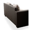 Canap&eacute; d'angle design 4-5 places gris et noir (angle gauche) KINGSTON